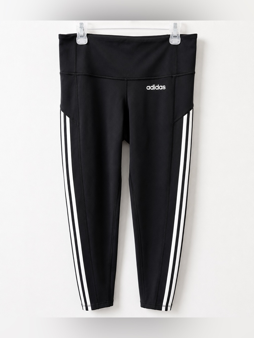 Adidas Climalite Women’s Black 3-Stripes Leggings Size Small Athletic Pants
